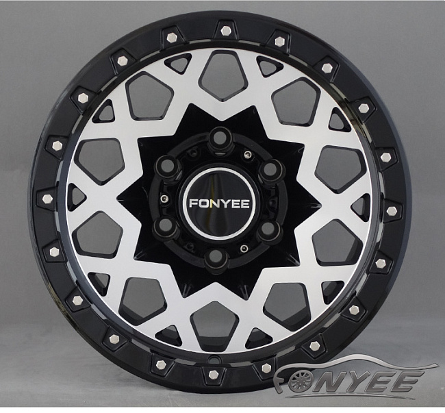 картинка Новые диски Black Rhino Sprocket R17 6X139,7 ET0 J8,5 черный глянец + серебро магазин  StreetTuning 