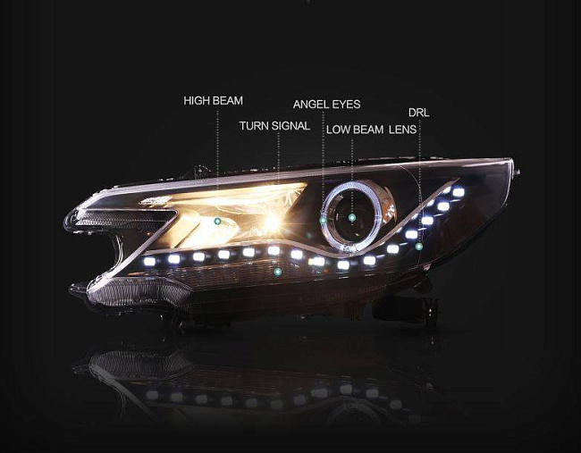 картинка Передние фары для Honda CRV 2011-2015 магазин  StreetTuning 