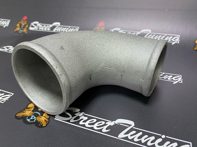 картинка Отвод алюминиевый приварной 90 гр 76 - 89 мм магазин  StreetTuning 