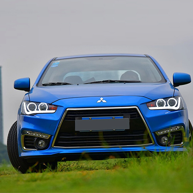 картинка Передние фары для Mitsubishi Lancer 2008-2016 г модель 2 магазин  StreetTuning 
