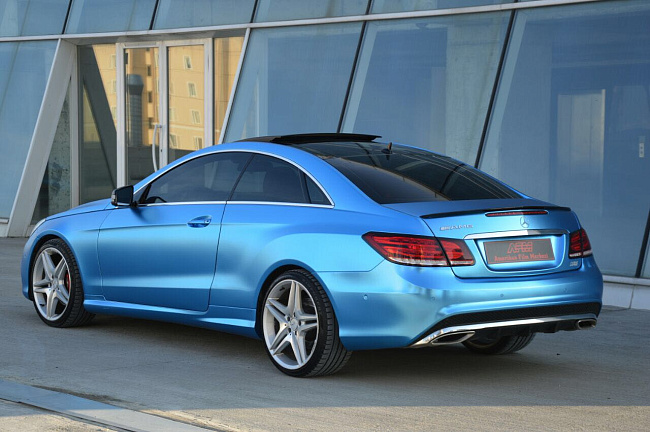 картинка Матовый хром металлик Carbins USA синий (1.52м х 18м) магазин  StreetTuning 