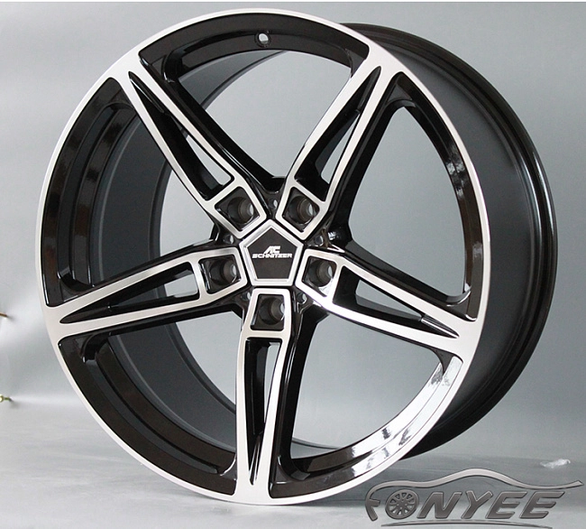 картинка Новые диски AC schnitzer AC1 R19 5X114,3 ET35 J8,5 черный глянец + серебро магазин  StreetTuning 