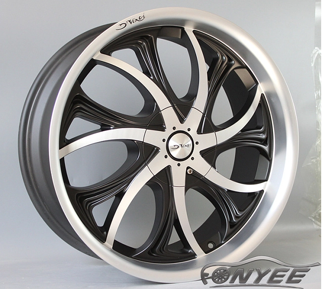 картинка Новые диски D'vinci R20 J8,5 ET+35 5x130 черные + полированная полка магазин  StreetTuning 