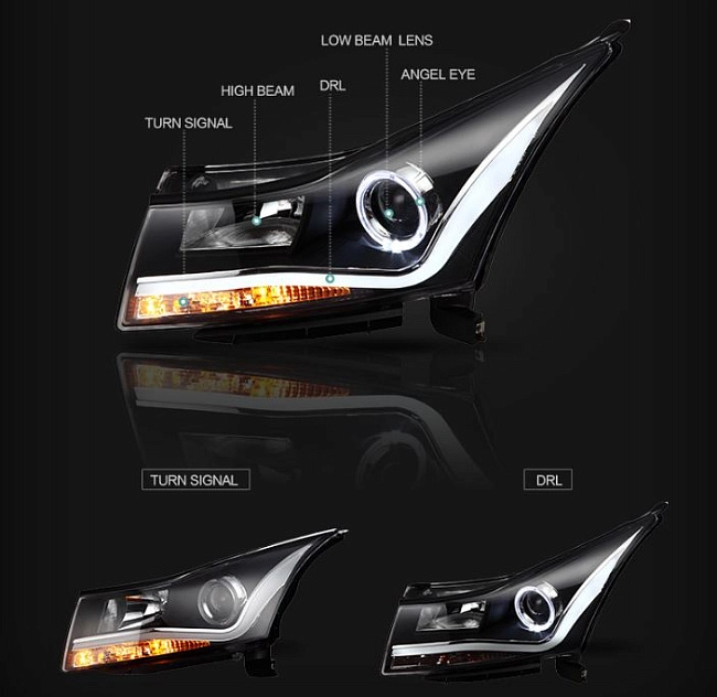 картинка Передние фары Chevrolet Cruze 2010-2014 г магазин  StreetTuning 