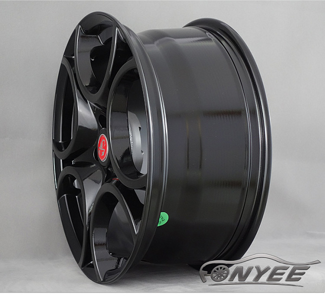 картинка Новые диски Alfa Romeo 8C R18 5X110 ET41 J8 черный глянец магазин  StreetTuning 