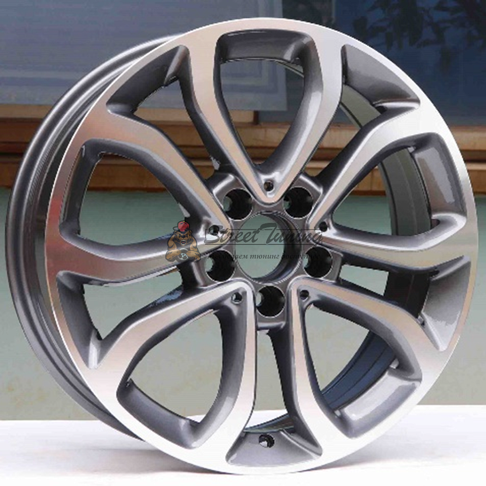 картинка Диски Mercedes-Benz W205 R17 J7 ET48,5 5X112 gray + polished от магазина  StreetTuning