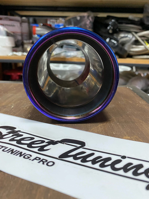 картинка Насадка на глушитель универсальная HKS style 63 мм - 89 мм магазин  StreetTuning 