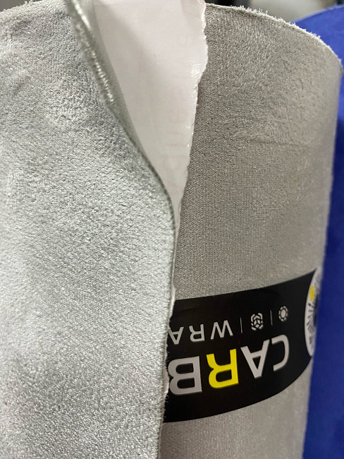 картинка Алькантара самоклеющаяся Carbins светло-серая магазин  StreetTuning 