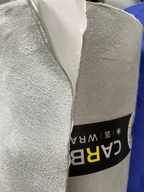 картинка Алькантара самоклеющаяся Carbins светло-серая магазин  StreetTuning 