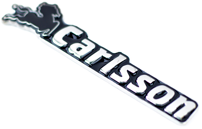 картинка Металлический шильдик с логотипом "Carlsson" магазин  StreetTuning 