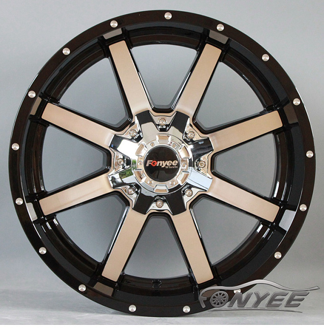 картинка Новые диски DFD 408 R20 5x150-5x139,7 ET-12 J9 черный + серебро магазин  StreetTuning 