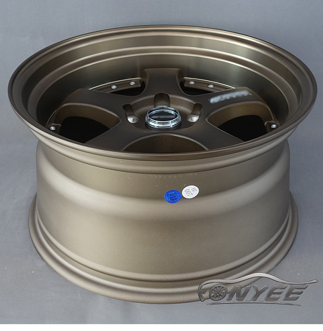 картинка Новые диски JNC 017 R18 5X114,3 ET25 J9,5 бронза + полированная полка золото магазин  StreetTuning 