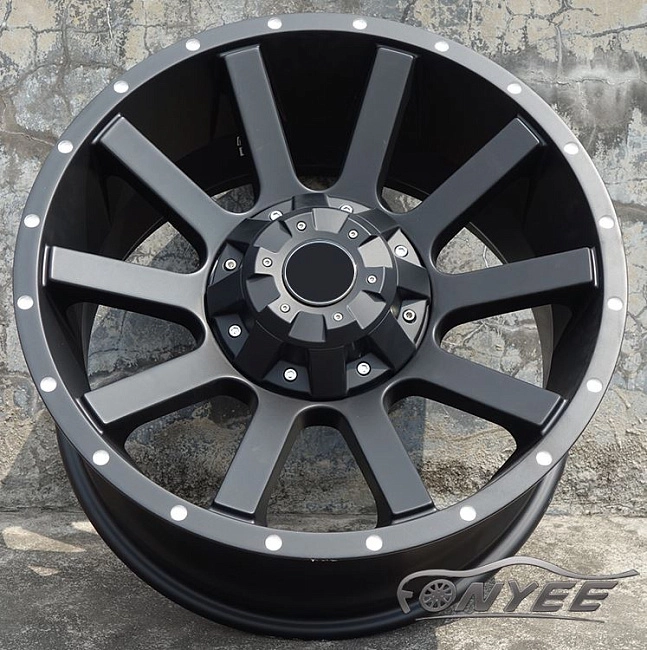 картинка Новые диски Fledermaus R18 6X139,7/6X135 ET10 J9 черный мат магазин  StreetTuning 