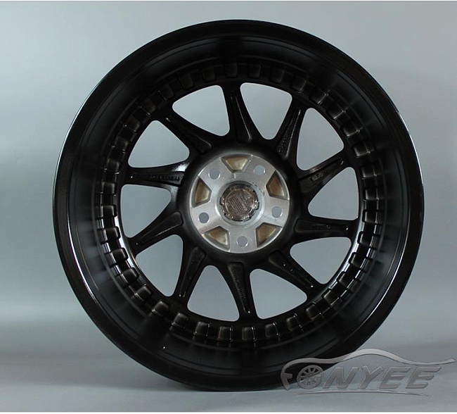 картинка Новые диски DFD (zedd SLT) R18 J8 ET35 5x112 черные с полированной полкой магазин  StreetTuning 