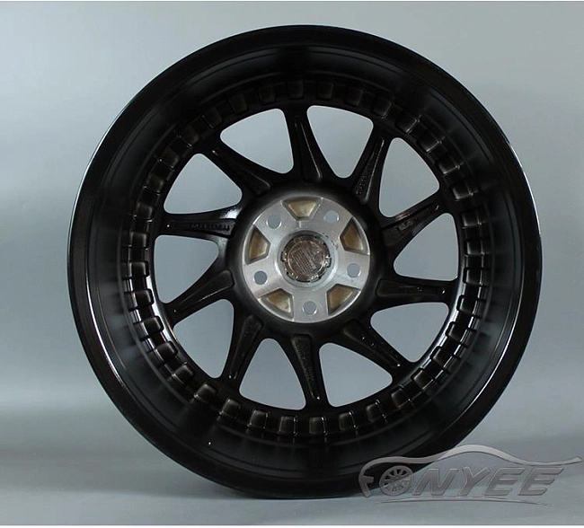 картинка Новые диски DFD (zedd SLT) R18 J8 ET35 5x112 черные с полированной полкой магазин  StreetTuning 