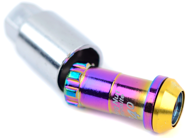 картинка Комплект гаек Kics Racing Composite R40 Неохром M12 x 1.25 магазин  StreetTuning 