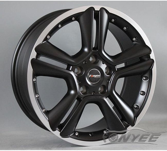 картинка Новые диски MINI Cooper R18 5х120 J7,5 ET52 черный мат + серебро магазин  StreetTuning 