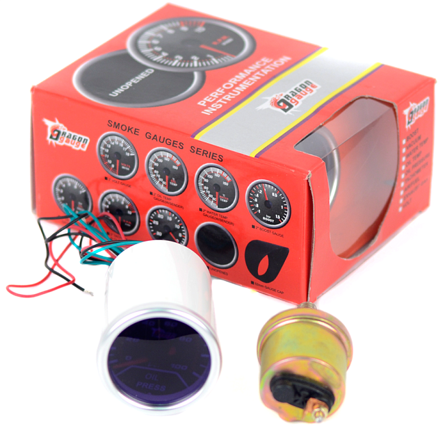 картинка Датчик давления масла Dragon Gauge магазин  StreetTuning 
