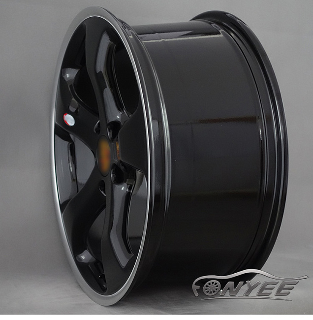 картинка Новые диски Porsche модель 1 R20 5X130 ET55 J11 черные+серебро магазин  StreetTuning 