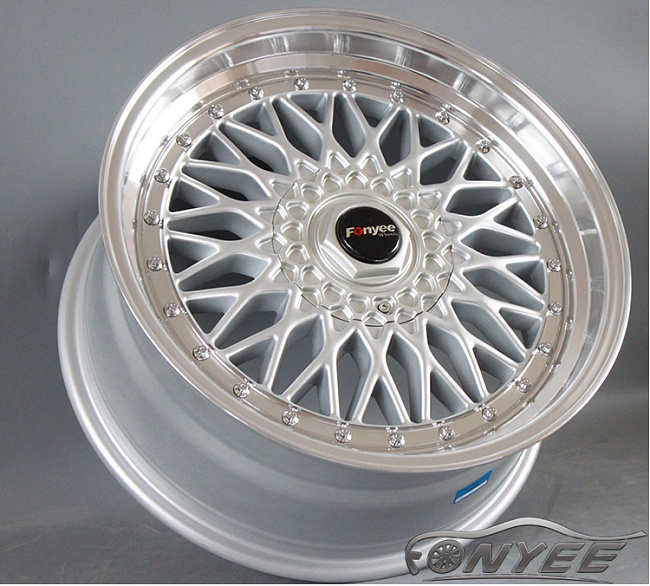 картинка Новые диски BBS RS R17 5X114,3/5X100 ET15 J10 серебро + полированная полка магазин  StreetTuning 