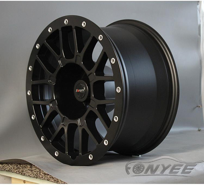 картинка Новые диски R wheels R17 6X139,7 ET-5 J9 черный магазин  StreetTuning 
