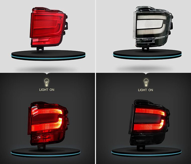 картинка Светодиодные фанари в задний бампер для Toyota Land Cruiser 200 2016-2017 г магазин  StreetTuning 