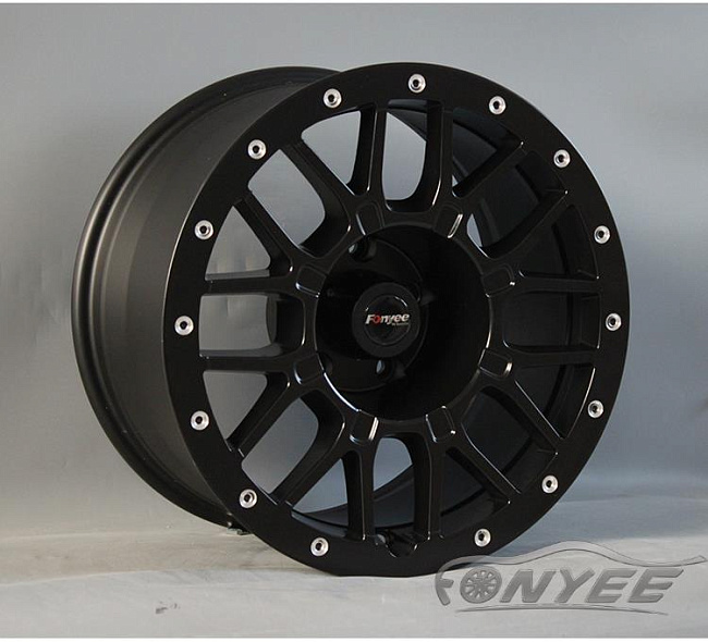 картинка Новые диски R wheels R17 6X139,7 ET-5 J9 черный магазин  StreetTuning 