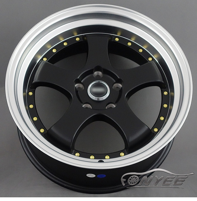 картинка Новые диски JNC 017 R18 5X114,3 ET20 J8,5 черный мат + полированная полка магазин  StreetTuning 