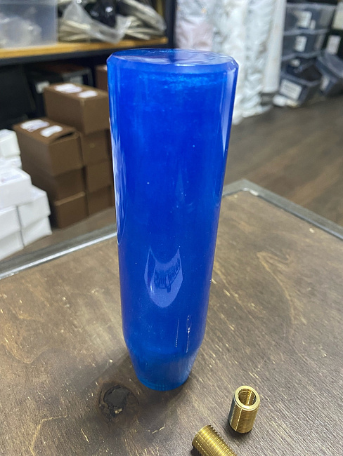 картинка Ручка КПП, цилиндр JDM 15 см, синий магазин  StreetTuning 