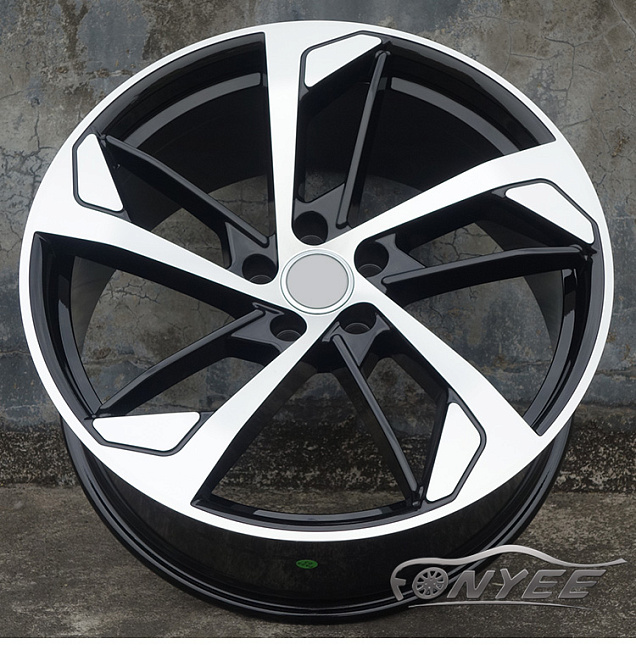 картинка Новые диски Audi style 139 R20 5x112 ET33 J9 черный + серебро магазин  StreetTuning 