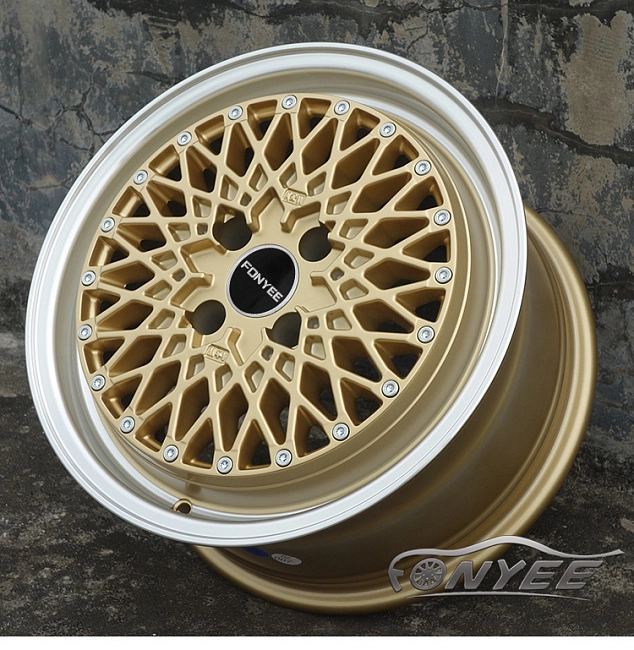 картинка Новые диски Fonyee 497 R15 4x100 ET35 J7,5 серебро + золото магазин  StreetTuning 