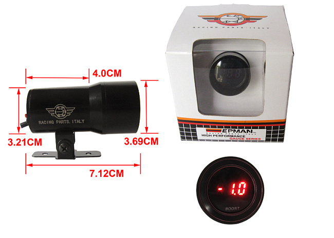 картинка Датчик давления турбины Epman 37 мм , черный магазин  StreetTuning 