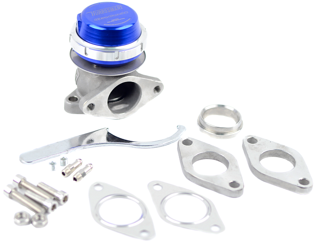 картинка Перепускной клапан турбины (Wastegate) 38 мм Turbosmart (7-9 PSI), синий магазин  StreetTuning 