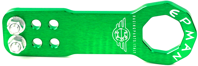 картинка Буксировочная петля Epman зеленая, передняя магазин  StreetTuning 