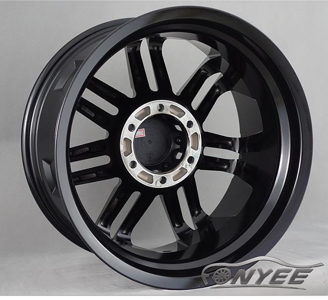 картинка Новые диски K-II RacingLine R17 6х139,7 ET10 J9 серебро + черный магазин  StreetTuning 