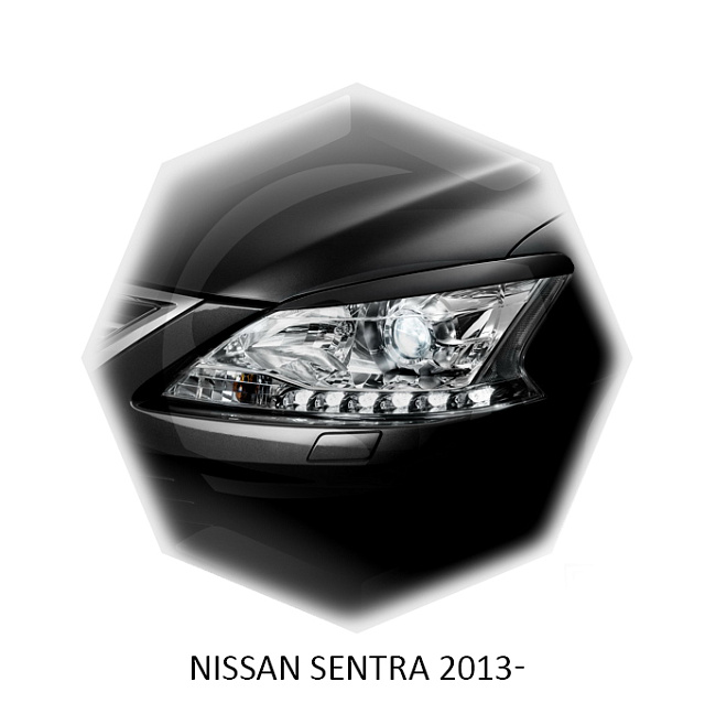 картинка Реснички на фары для  NISSAN SENTRA 2013-2017г магазин  StreetTuning 