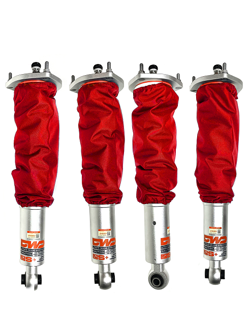 картинка Чехлы для (стоек, койловеров) Full tup Coilover Strettuning красные магазин  StreetTuning 