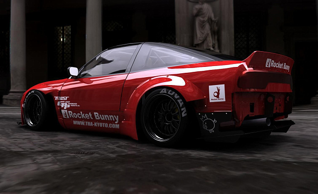 картинка Спойлер Ducktail для Nissan 240SX магазин  StreetTuning 