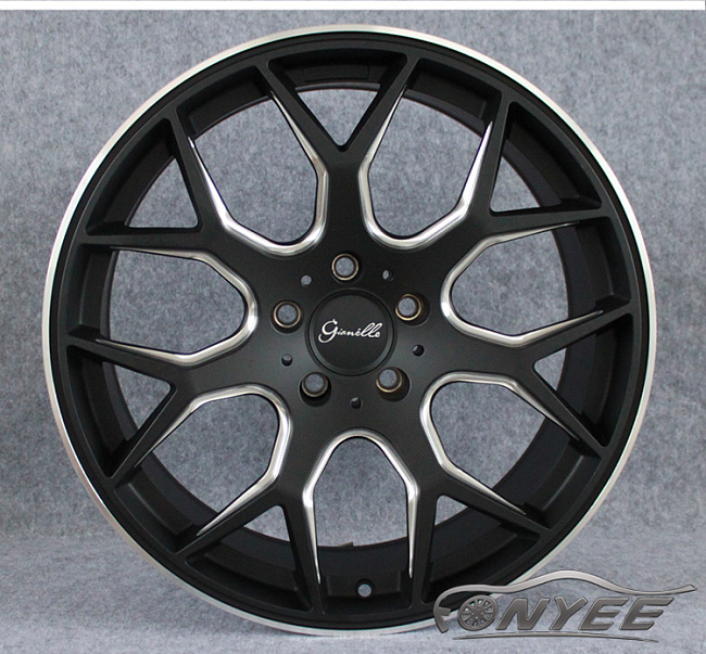 картинка Новые диски Gianelle Puerto R19 J9,5 ET+35 5x114,3 черный + серебро магазин  StreetTuning 