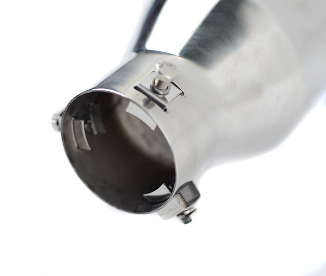 картинка Насадка на глушитель HKS Style одинарная D-63 х101 мм L-220 мм магазин  StreetTuning 