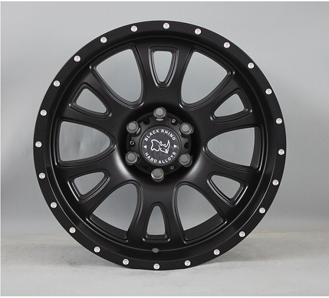 картинка Новые диски Black Rhino R20 6X139,7 ET12 J9 череный магазин  StreetTuning 