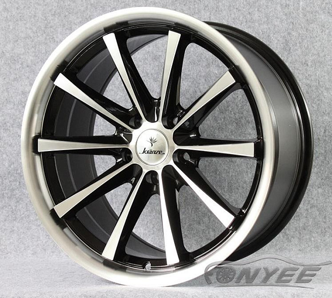 картинка Новые диски Vossen CV1 R18 5X114,3 ET30 J10 серебро + черный магазин  StreetTuning 