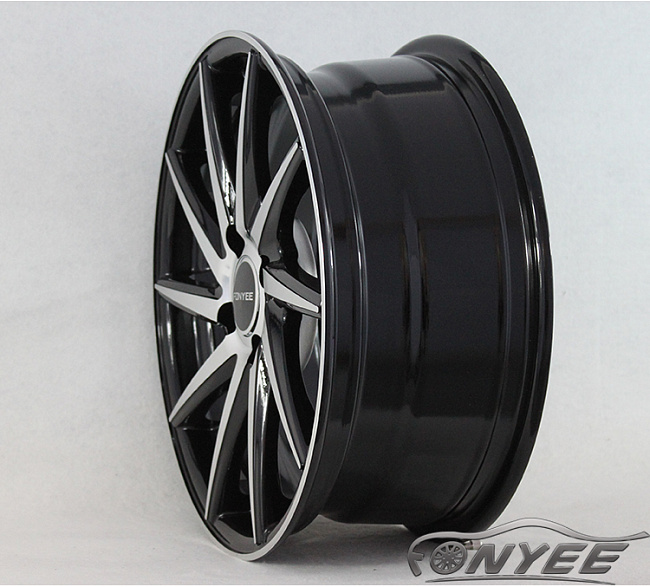 картинка Новые диски Vossen CVT-R Replica R16 4X100 ET40 J6,5 черный глянец + серебро магазин  StreetTuning 