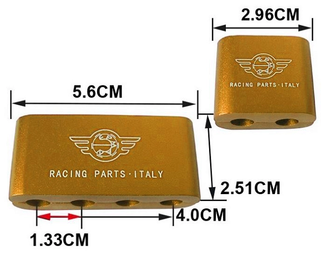 картинка Разделитель высоковольтных проводов на 4 шт двойной Epman, золотой магазин  StreetTuning 