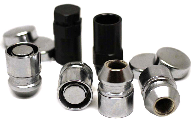 картинка Комплект секретных гаек 12x1.5, 33 мм, конус. - C416445(33L)X-2Key магазин  StreetTuning 