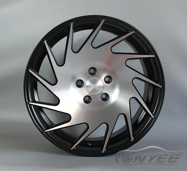 картинка Новые диски Vossen VLE1-L Replica R19 5X112 ET35 J9,5 черный + серебро магазин  StreetTuning 