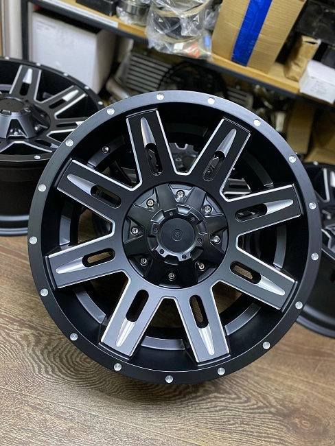 картинка Новые диски STL-HD R18 J9 ET-12 6X139,7 , черный мат магазин  StreetTuning 