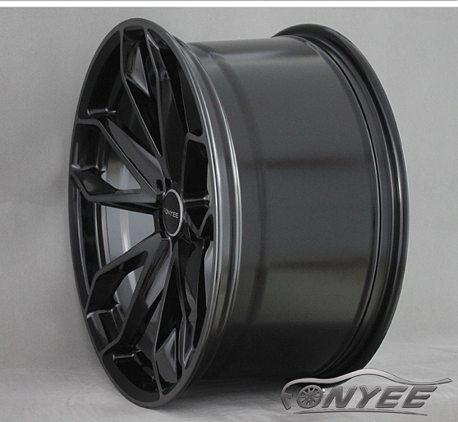 картинка Новые диски HRE S201 Replika R19 5X108 ET35 J9,5, черные + серебро магазин  StreetTuning 