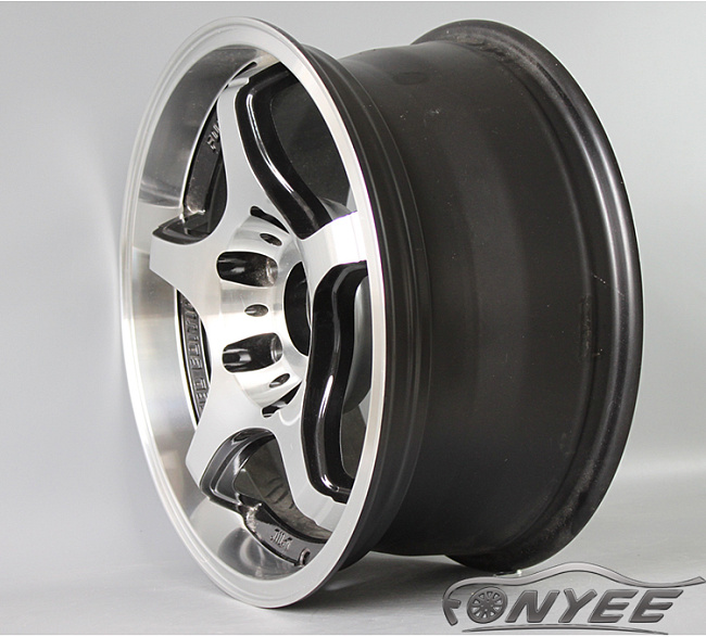 картинка Новые диски Monoblock A-TECH 6х139,7 ET25 J8 черные + серебро магазин  StreetTuning 