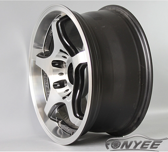 картинка Новые диски Monoblock A-TECH 6х139,7 ET25 J8 черные + серебро магазин  StreetTuning 